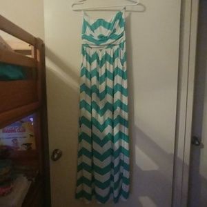 Strapless maxi dress